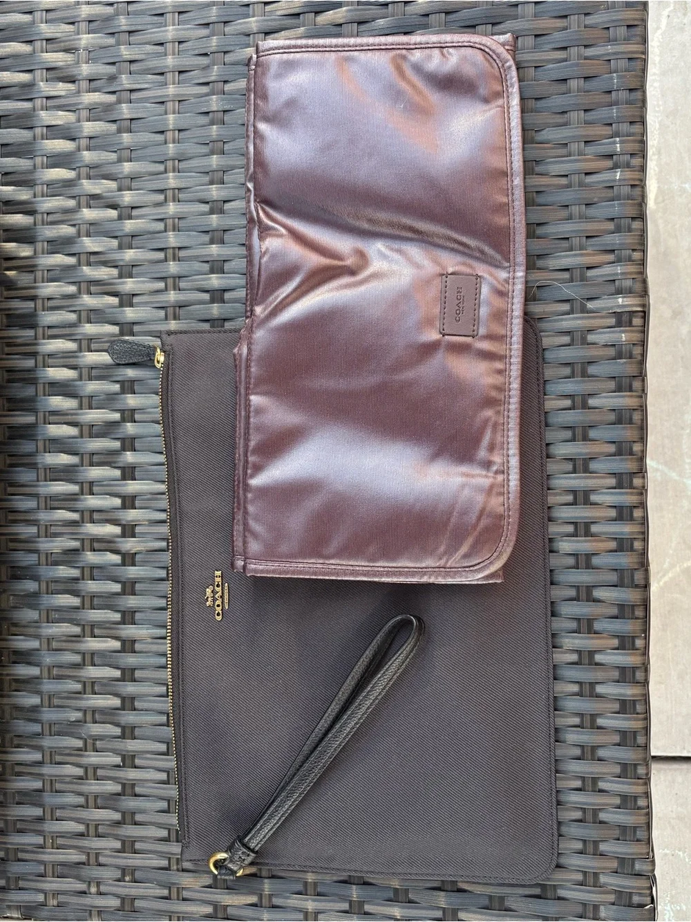 Black Coach Messenger Baby Bag